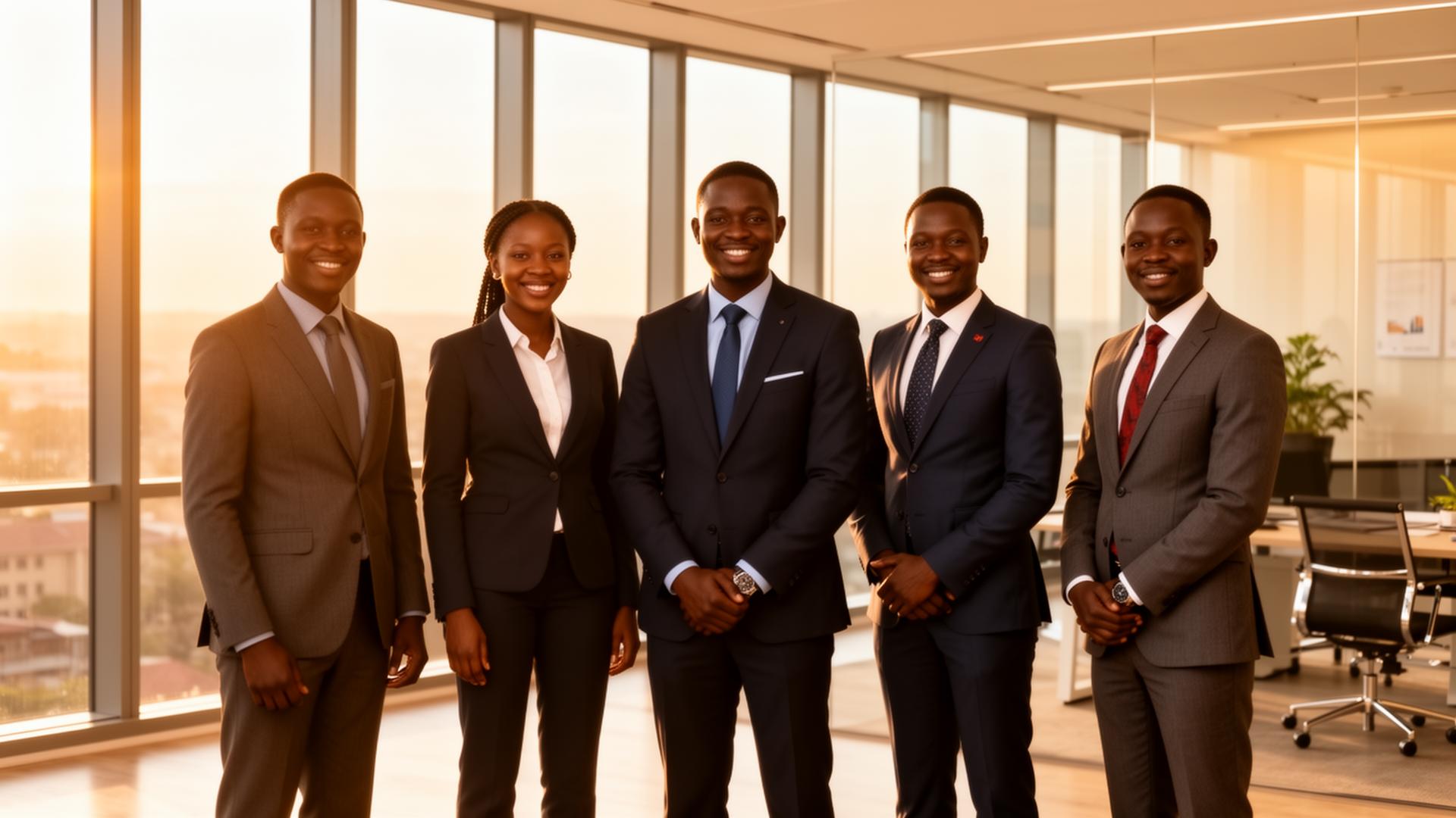 Professional meeting in Nairobi office
